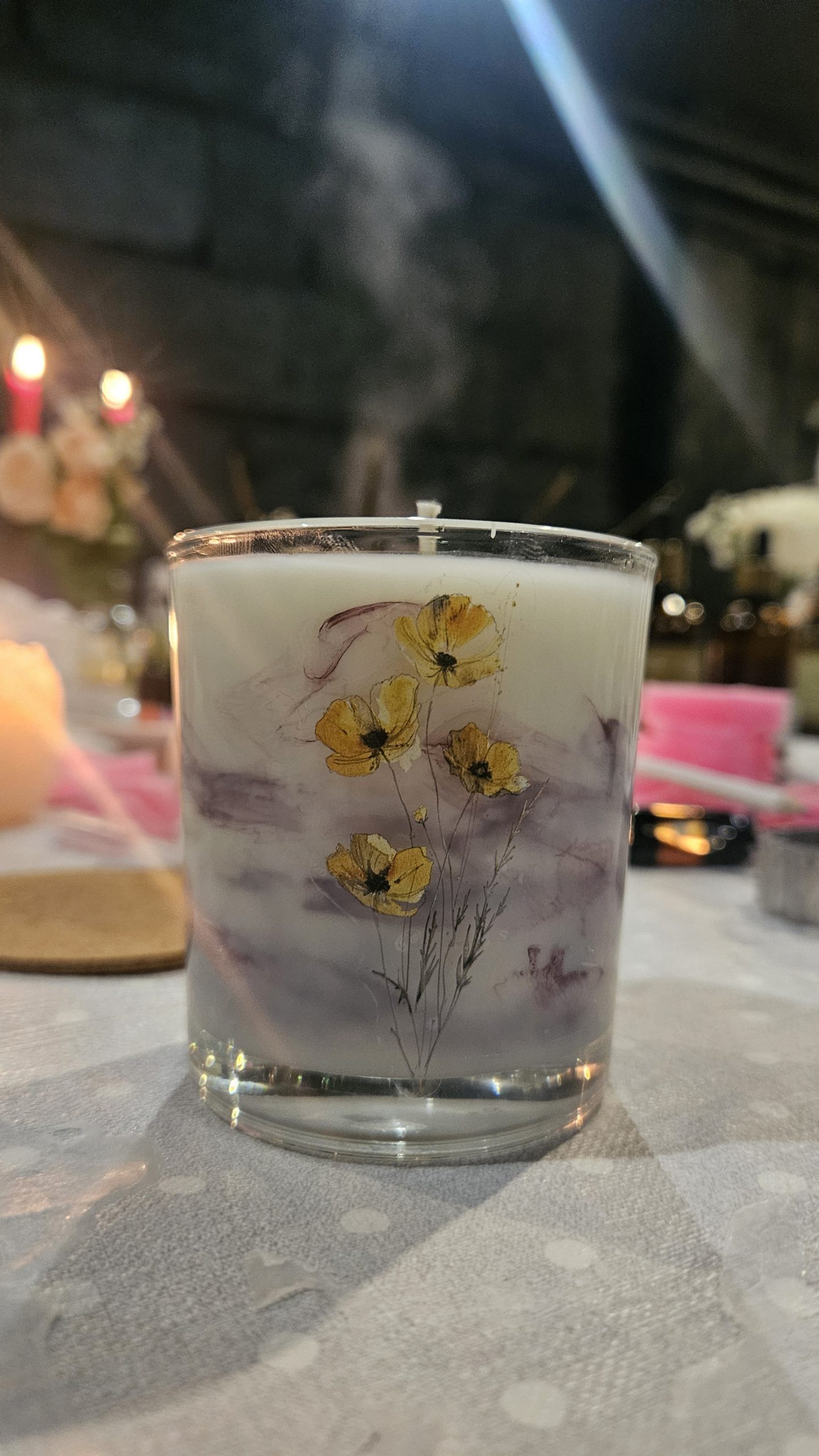 Vaska ziedu veidošanas meistarklase. + Svece 200 ml trauciņā - Image 4