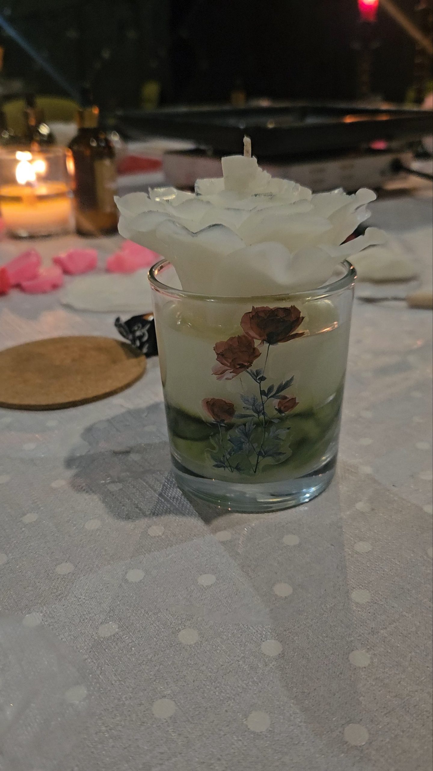 Vaska ziedu veidošanas meistarklase. + Svece 200 ml trauciņā - Image 3